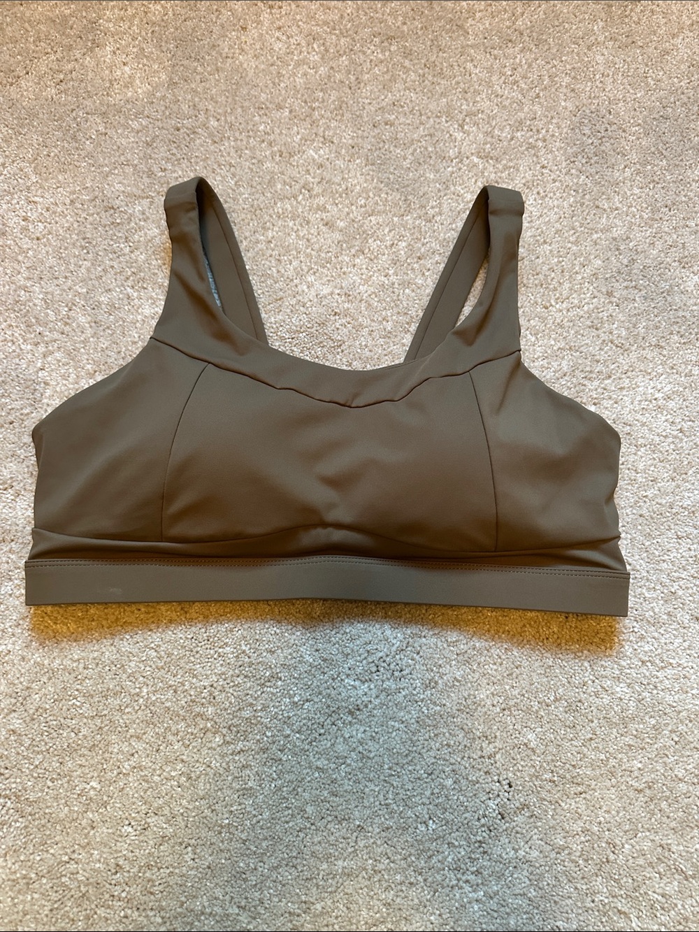 Olive Green Seamless Sports Bra NWOT